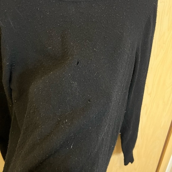 A.L.C. Valerie Lace-Up Wool & Cashmere Sweater in Black - Picture 6 of 6